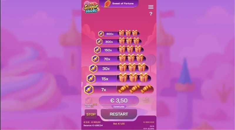 Sugar Stacks - una gran ganancia después de un retiro en el nivel superior de la torre